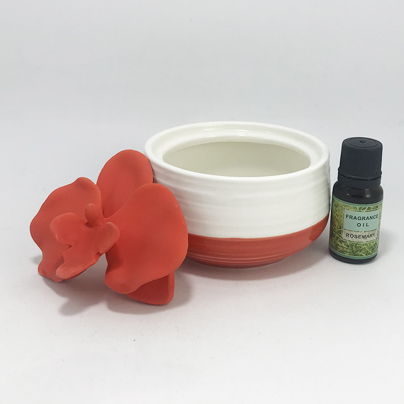 Private label Australia ceramic flower essential oil diffuser for home decor